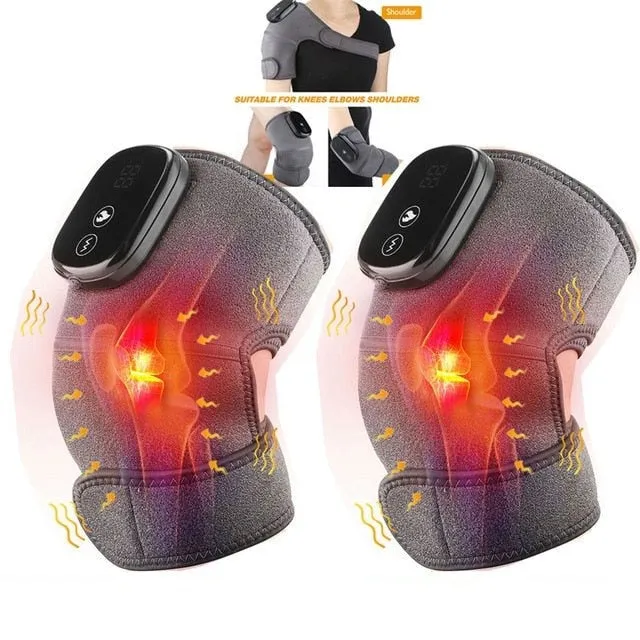 Thermal Joint Massager - 3-In-1 Heated Knee Elbow Shoulder Brace Wrap