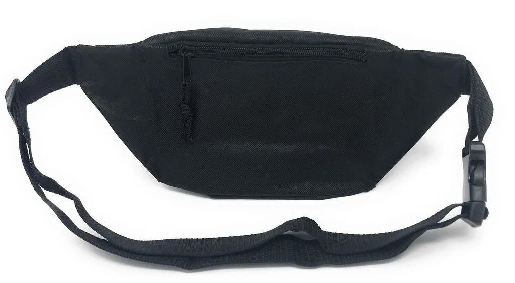 Three Pockets Nylon Fanny Pack W/Large Imprint Area