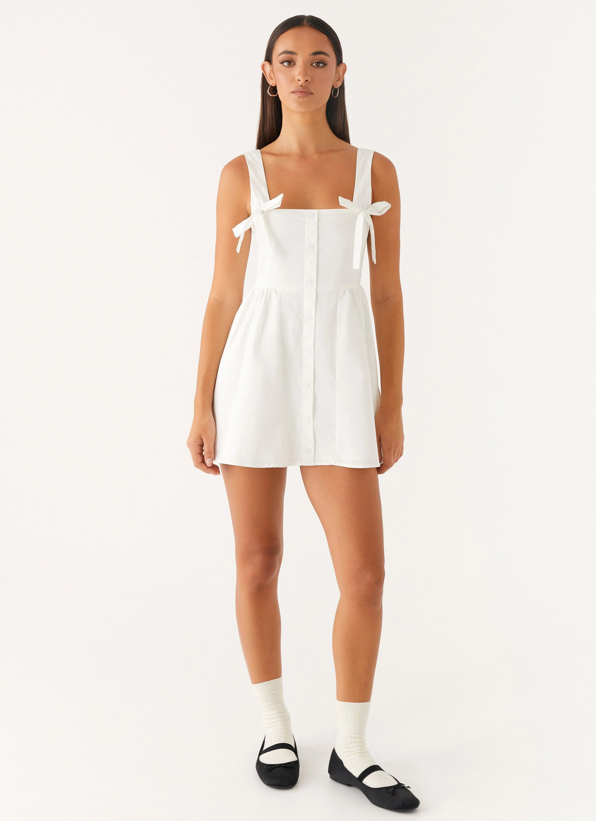 Cool Shape Unconditional Mini Dress - White