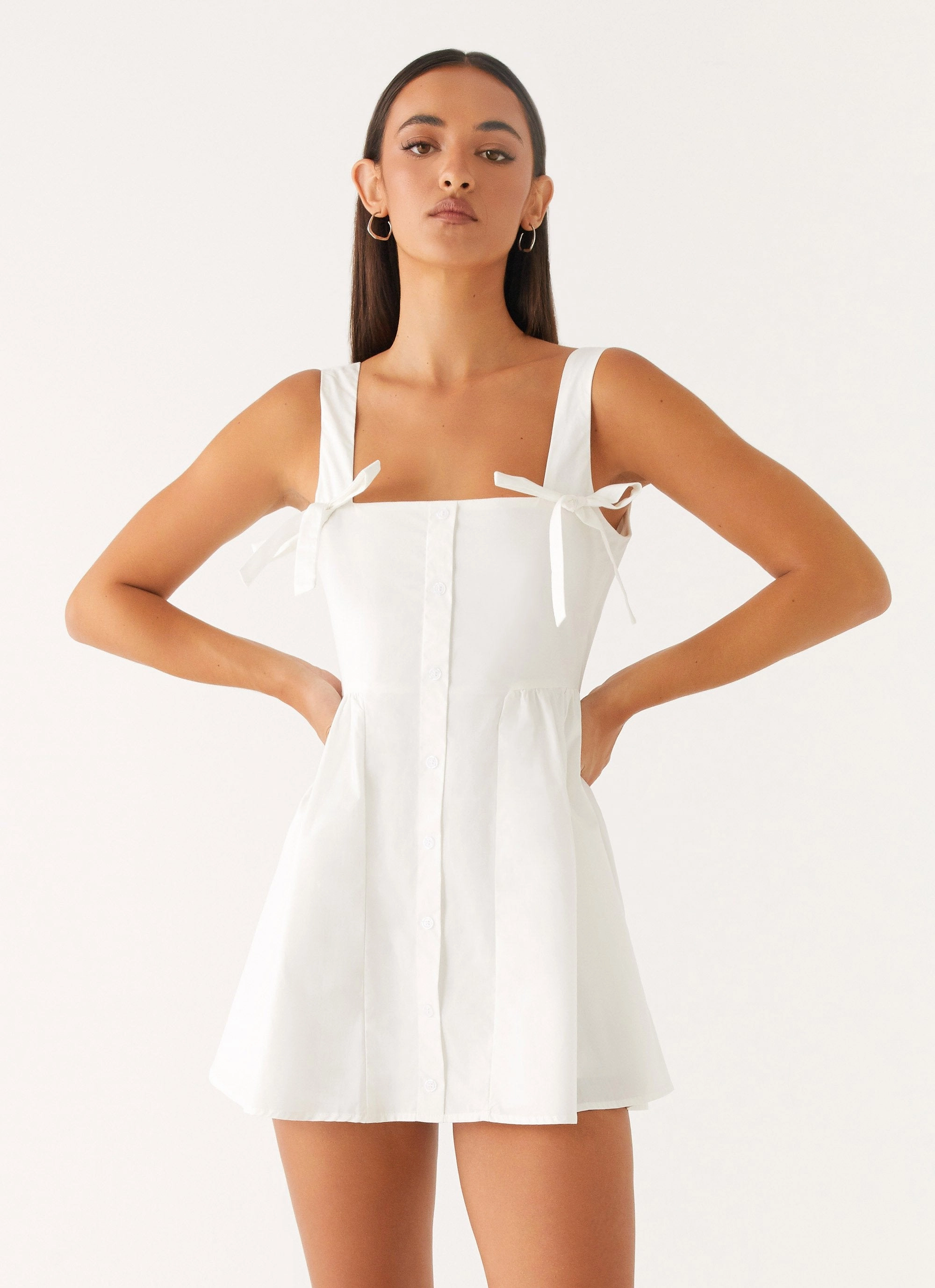 Unconditional Mini Dress - White Day Outfit Relax Appeal