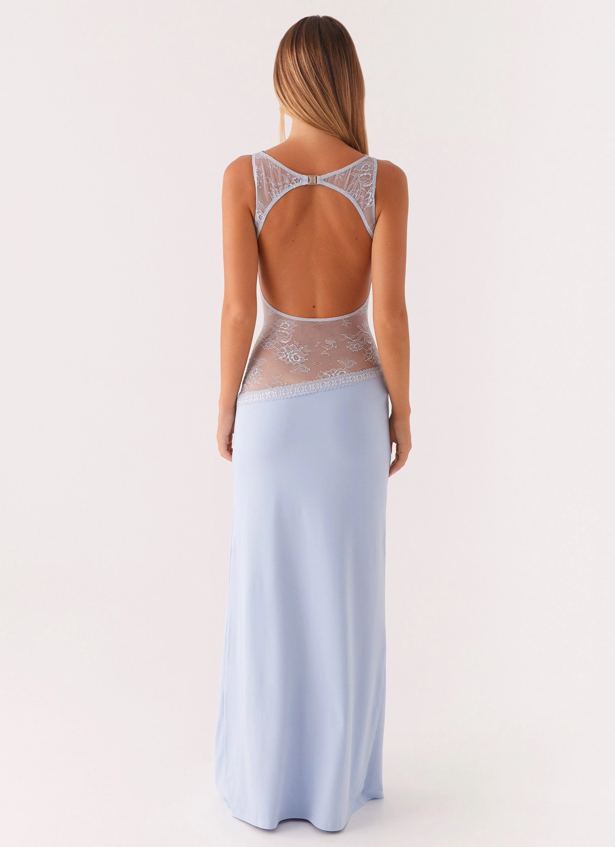 Lucinda Maxi Dress - Blue Clean Lines