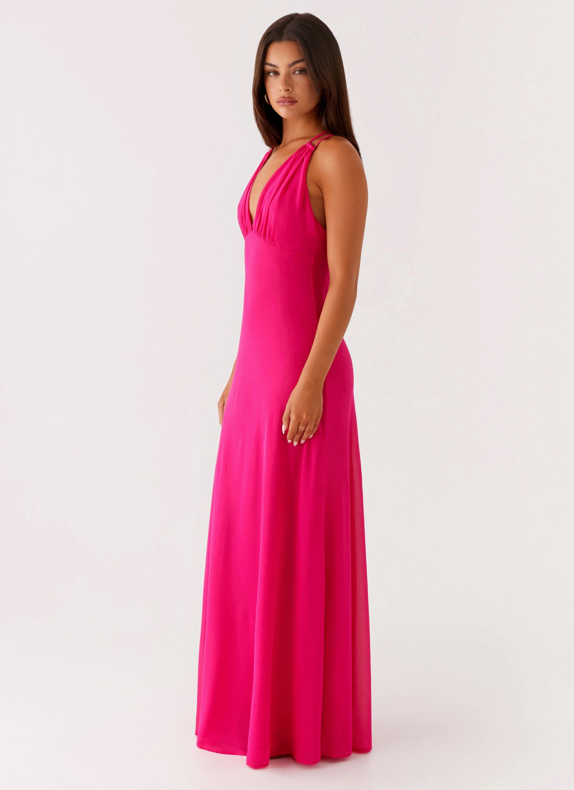Cozy Vibes All-day Comfort Kacia Maxi Dress - Fuchsia