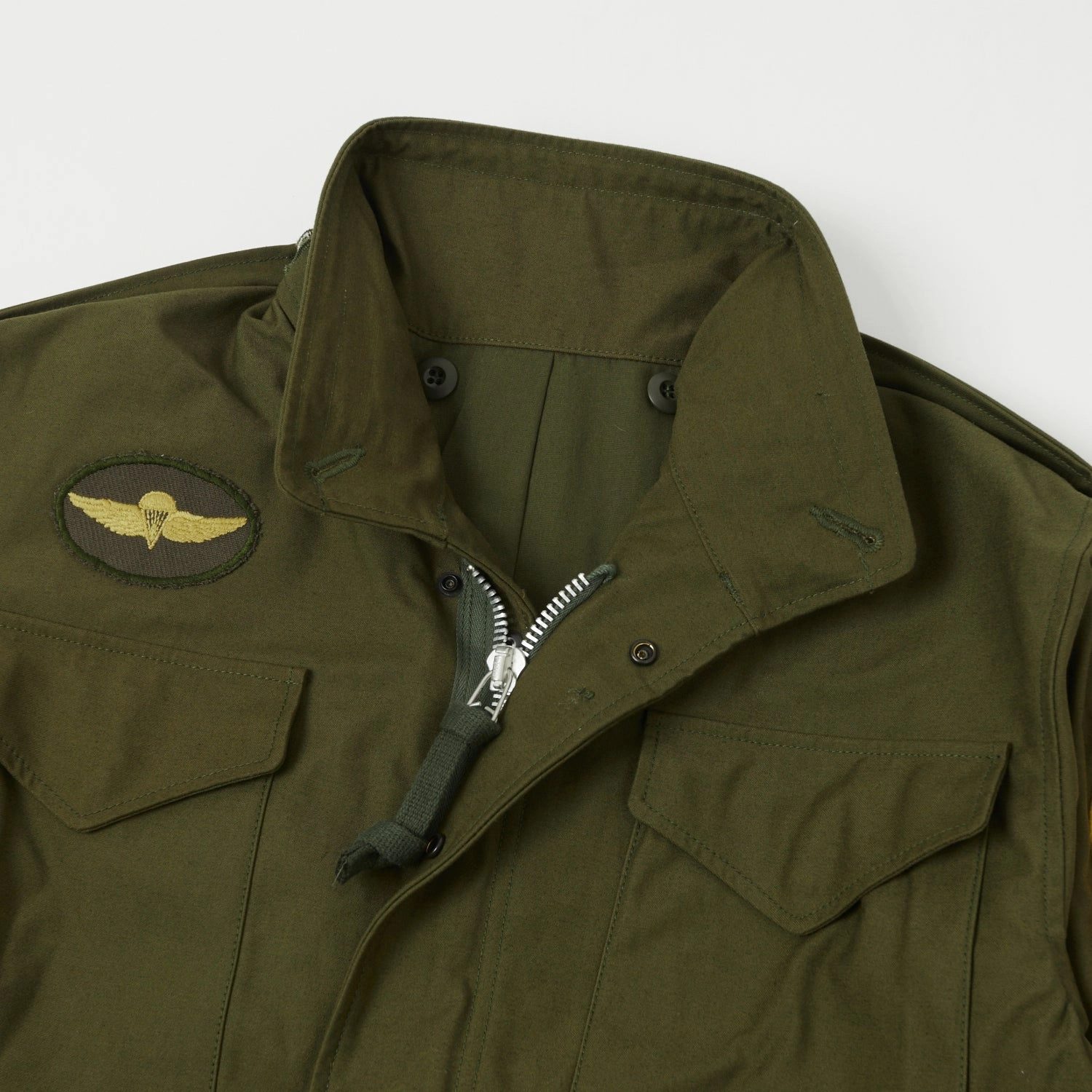 TOYS McCOY 'Taxi Driver' M-65 Field Jacket - Olive Sustainable Packaging Compression Panels