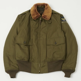 TOYS McCOY 'Type B-10' Jacket - Olive Reinforced Edging