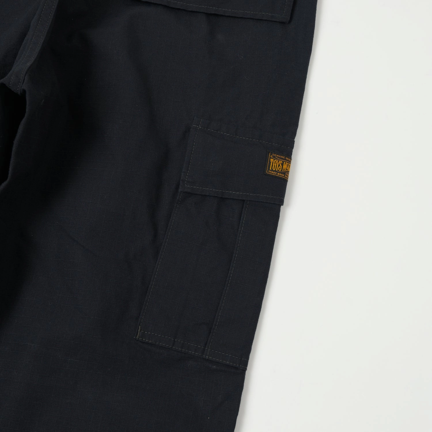 TOYS McCOY Hot Weather Rip-Stop Trousers - Black Easy Stretch Fit Work Comfort