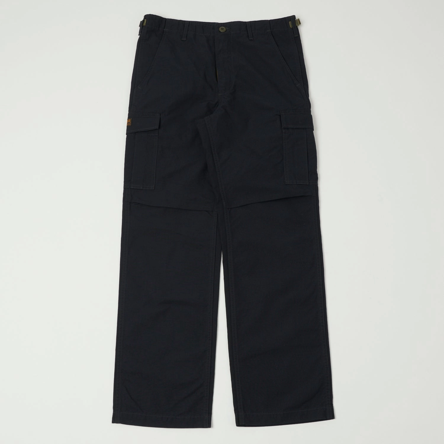 TOYS McCOY Hot Weather Rip-Stop Trousers - Black Cozy Casual Soft Brushed Lining