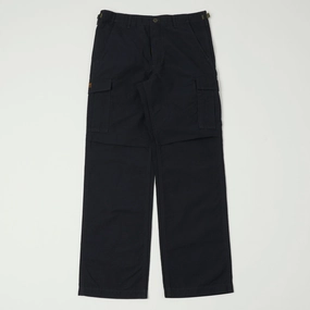 TOYS McCOY Hot Weather Rip-Stop Trousers - Black Cozy Casual Soft Brushed Lining
