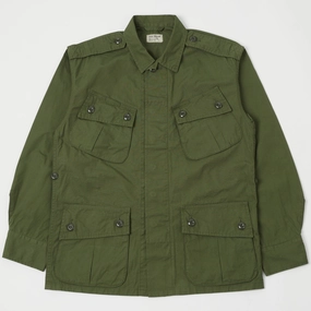 TOYS McCOY Jungle Fatigue Tropical Jacket - Olive Eco Friendly Recycled Material Simple Detail