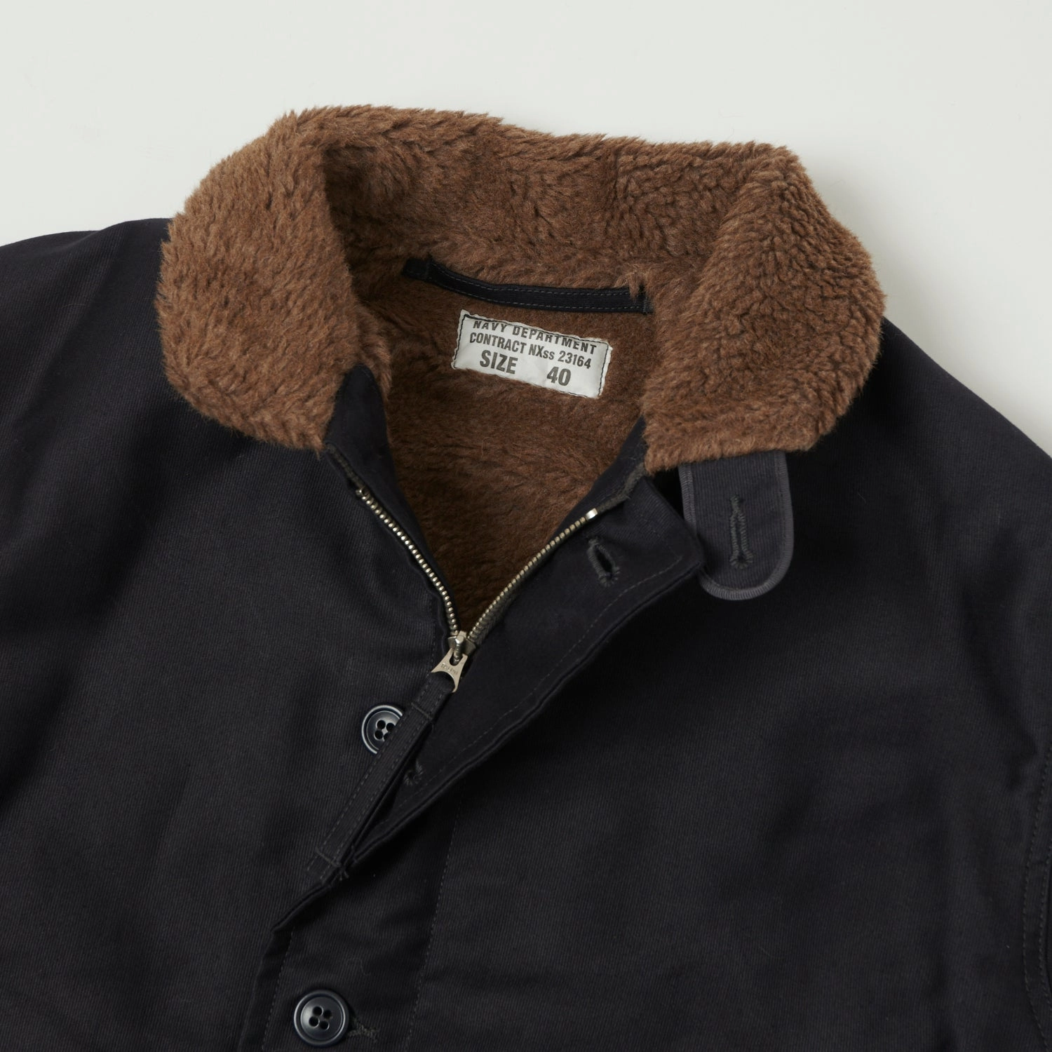 TOYS McCOY U.S. Navy N-1 Deck Jacket - Navy Snag Free Surface