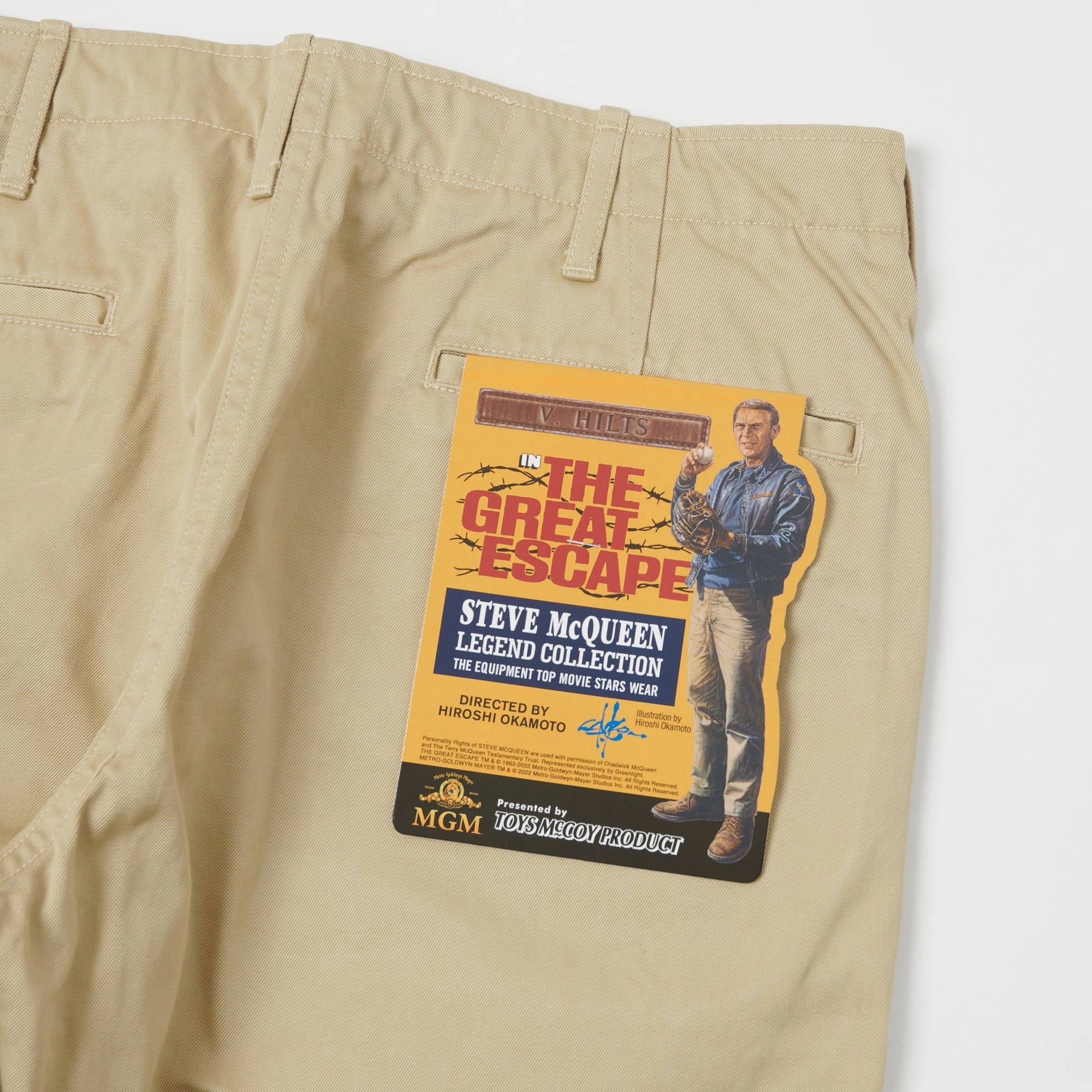 All Day Wear Breathable Wear Fit TOYS McCOY V. Hilts 'Steve McQueen' Chinos - Khaki