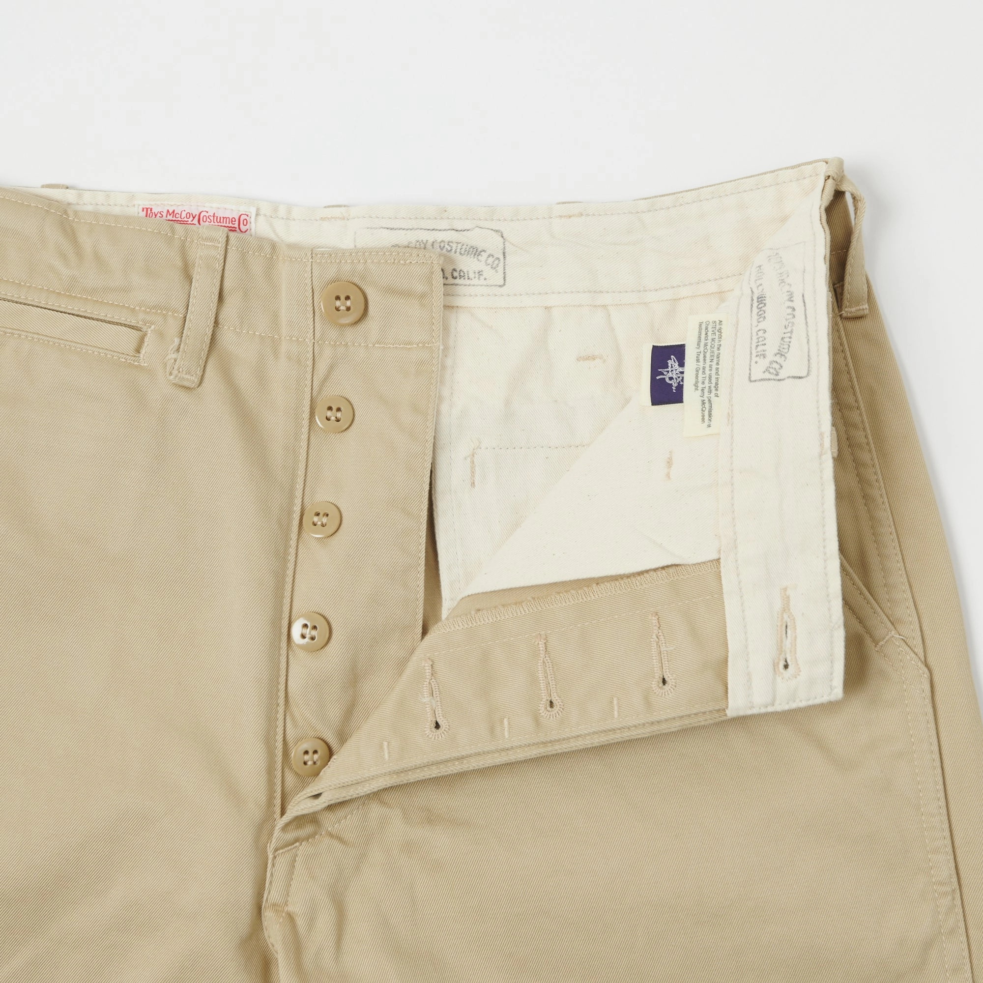 Sleek lines Adaptable Style TOYS McCOY V. Hilts 'Steve McQueen' Chinos - Khaki