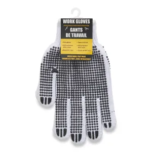 Tradesmax Pro Men's White Work Gloves - One Size