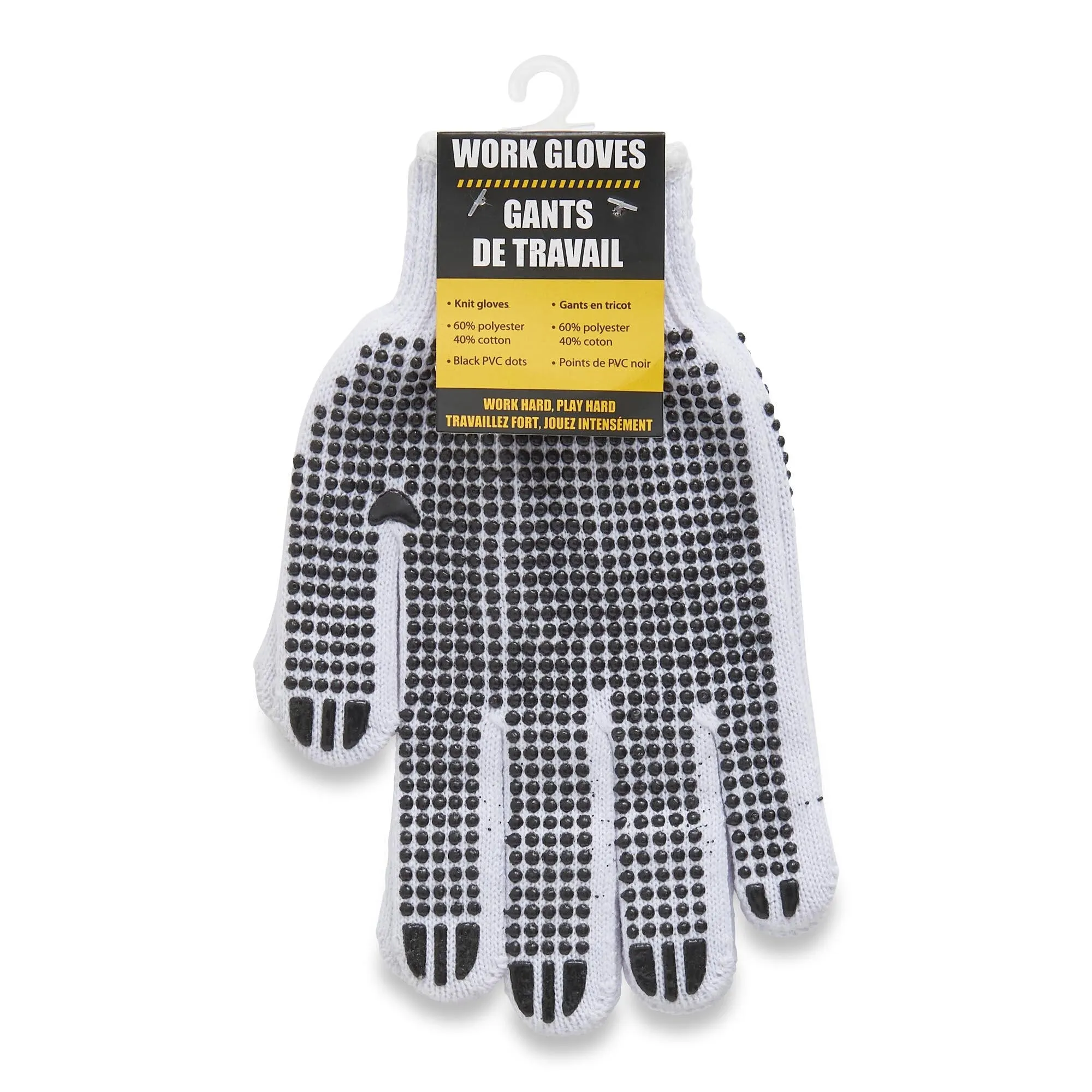Tradesmax Pro Men's White Work Gloves - One Size