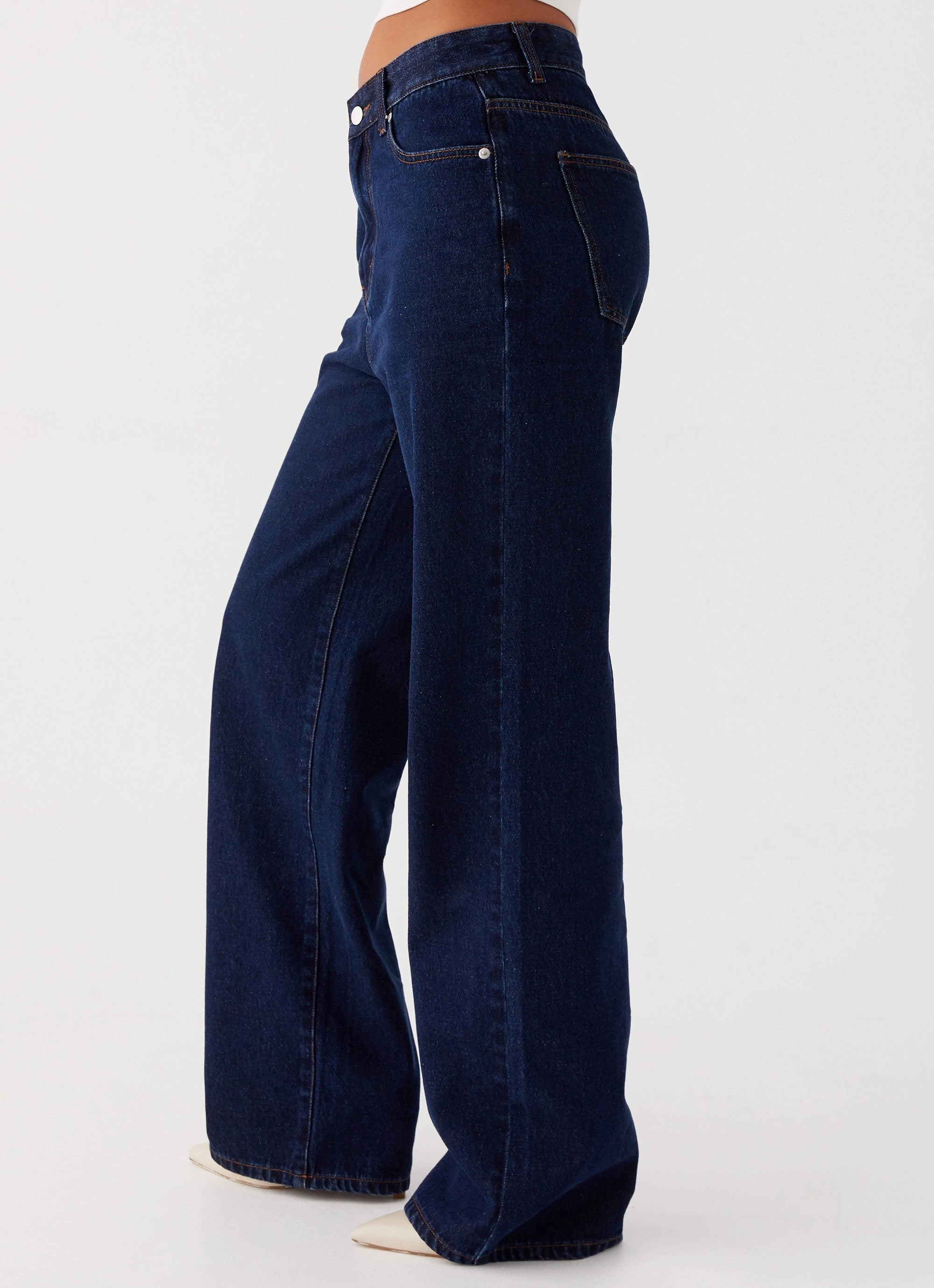 Tailored Comfort Back Again Straight Leg Denim Jeans - Blue