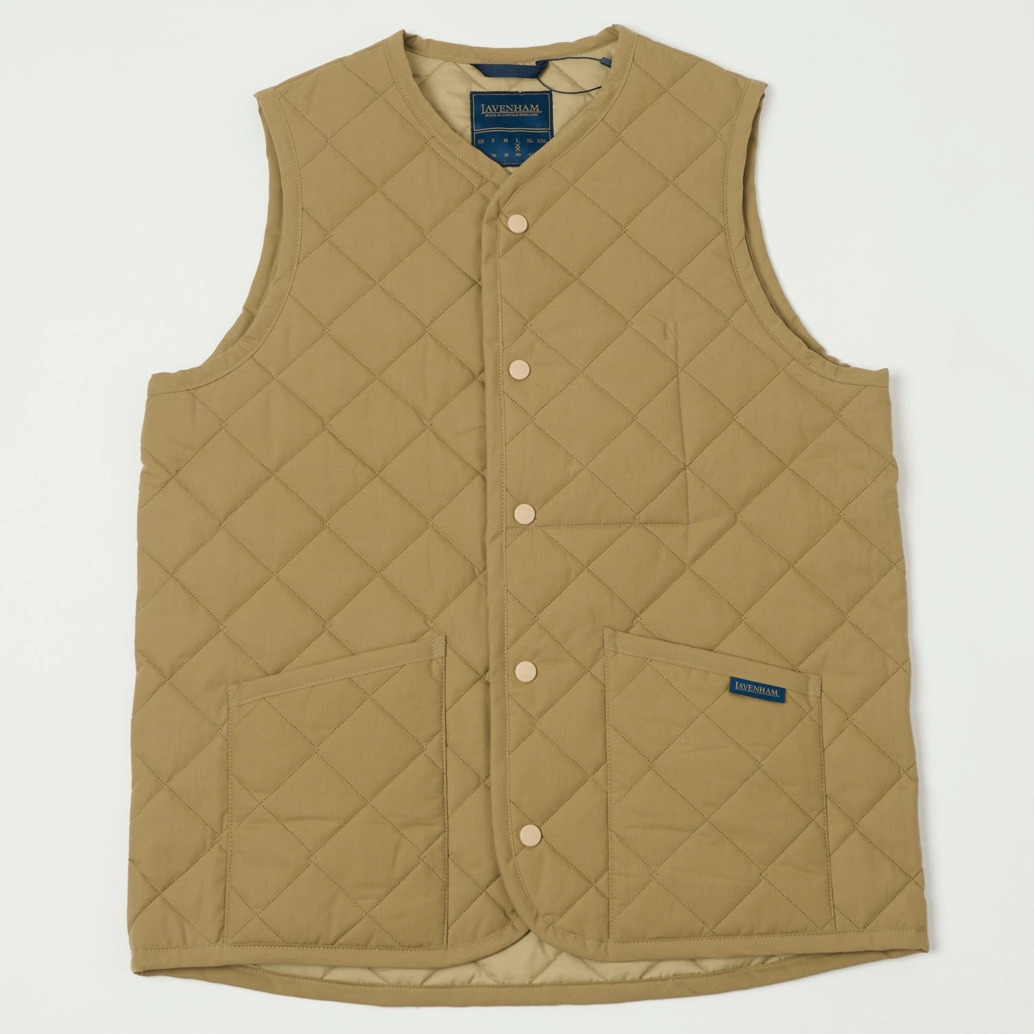 Lavenham Thornham Gilet - Dark Tan UV protection layer Bonded seams