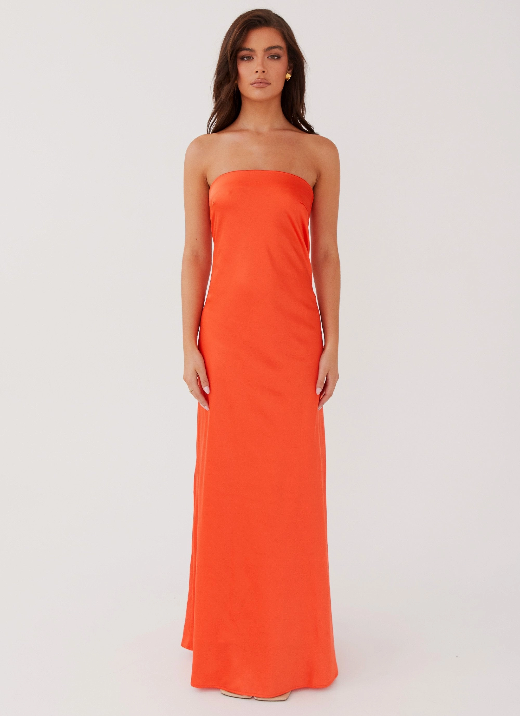 Cool Shape Noble Glow Chantelle Strapless Maxi Dress - Sunset