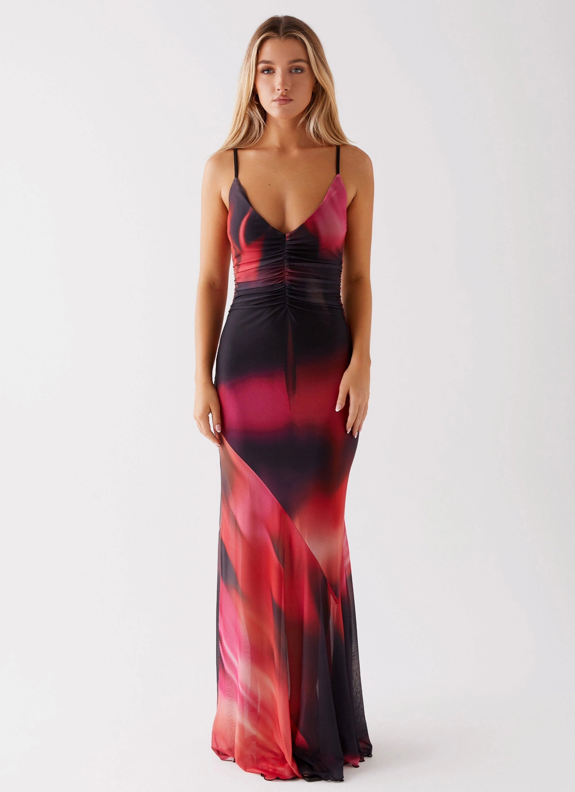 Charley Maxi Dress - Pink Print Breath Ease