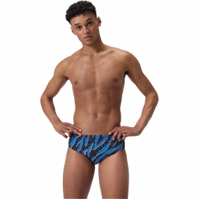 Men's Printed One Brief Swim Essentials Ocean Breeze