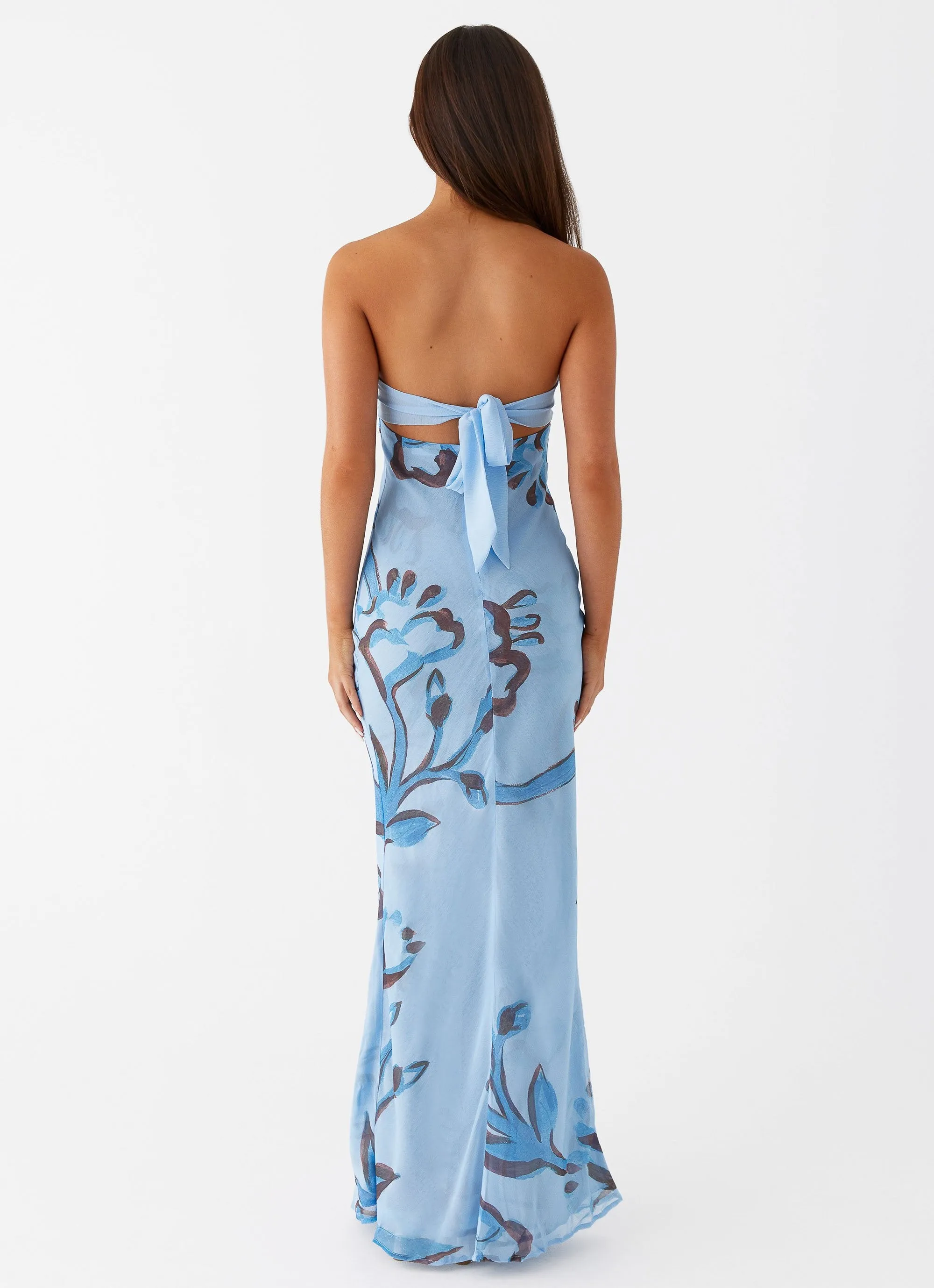 Exclusive Collection Networking Session Tropicana Maxi Dress - Blue Floral