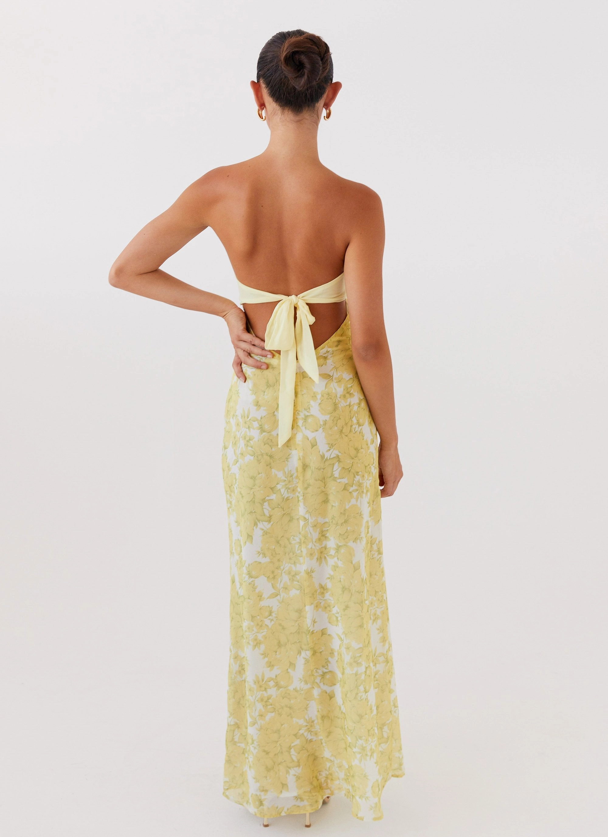 Tropicana Maxi Dress - Daffodil Luxe Fabric Minimal Harmony
