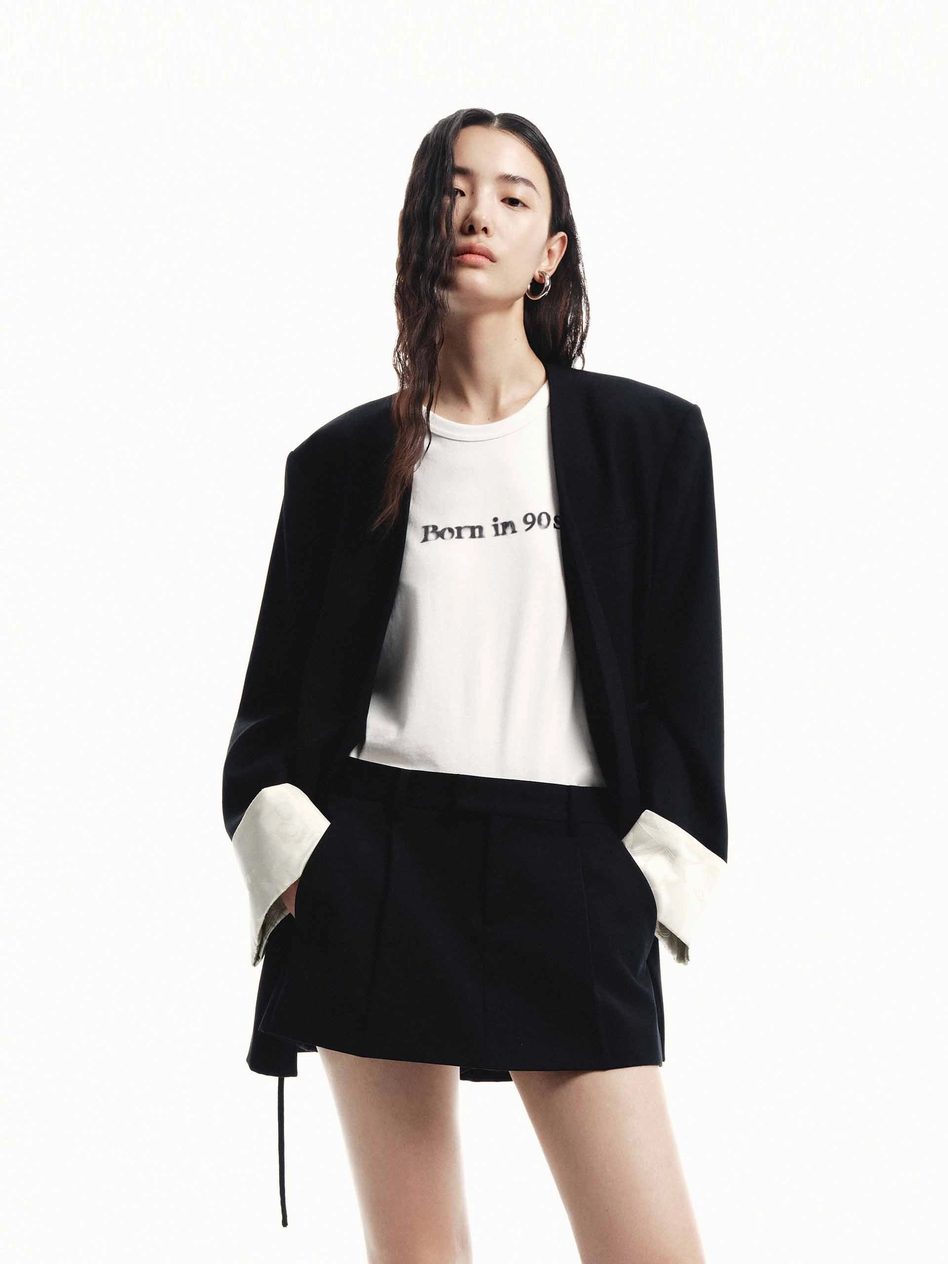 Light Outdoor Layer Turn Cuffs Structured Blazer