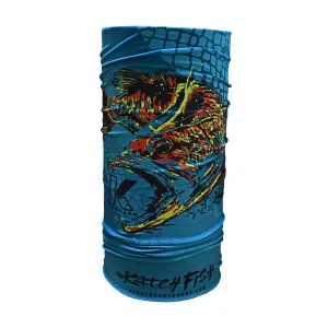TURQUOISE BASS DYE SUB FACE SHIELDZ (SKIN PROTECTION)
