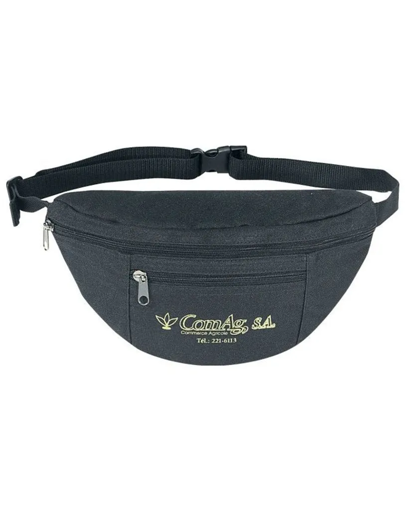 Two Zipper Poly Fanny Pack