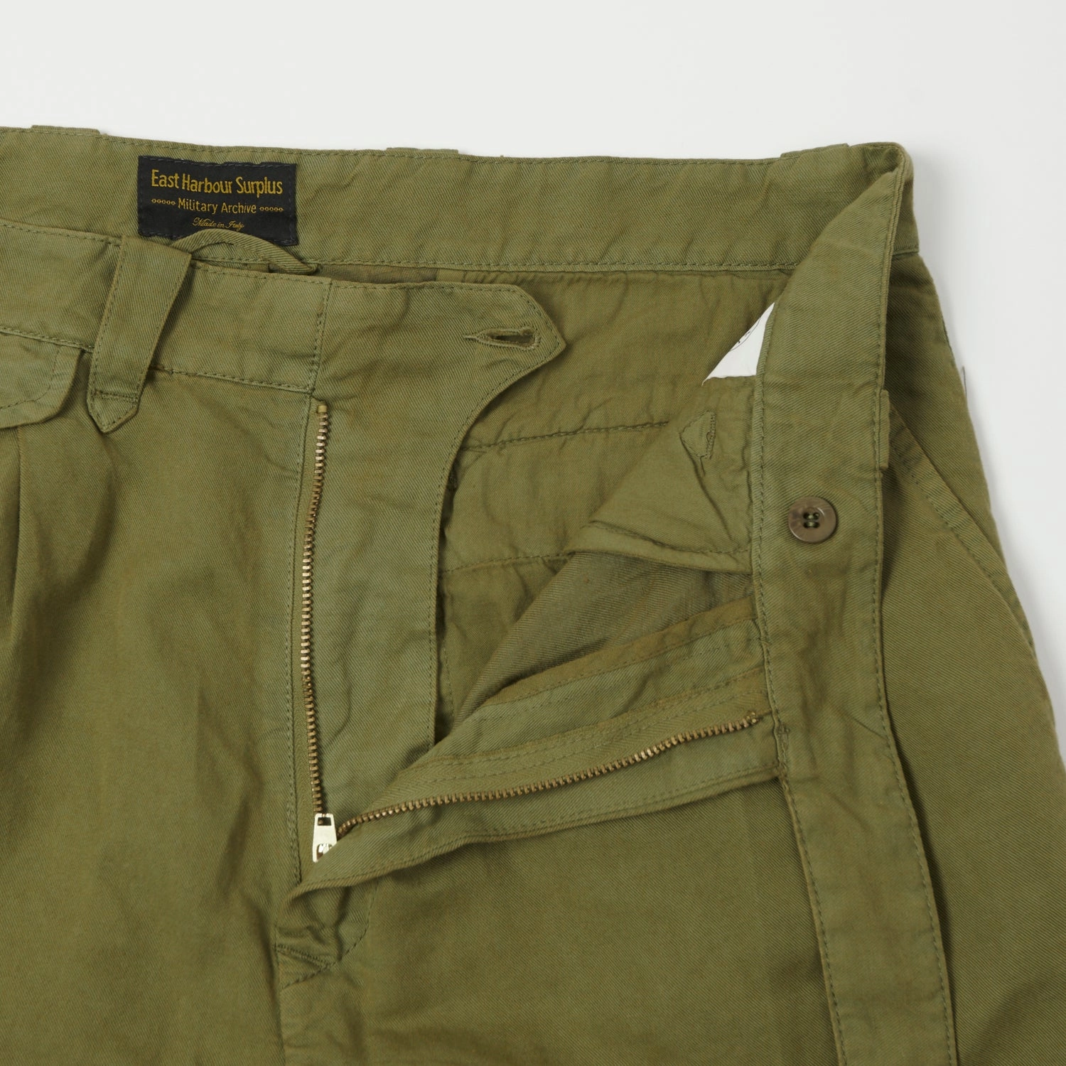 East Harbour Surplus 'Sacks 394' Trouser - Green Relaxed Comfort Look Breathable fabric