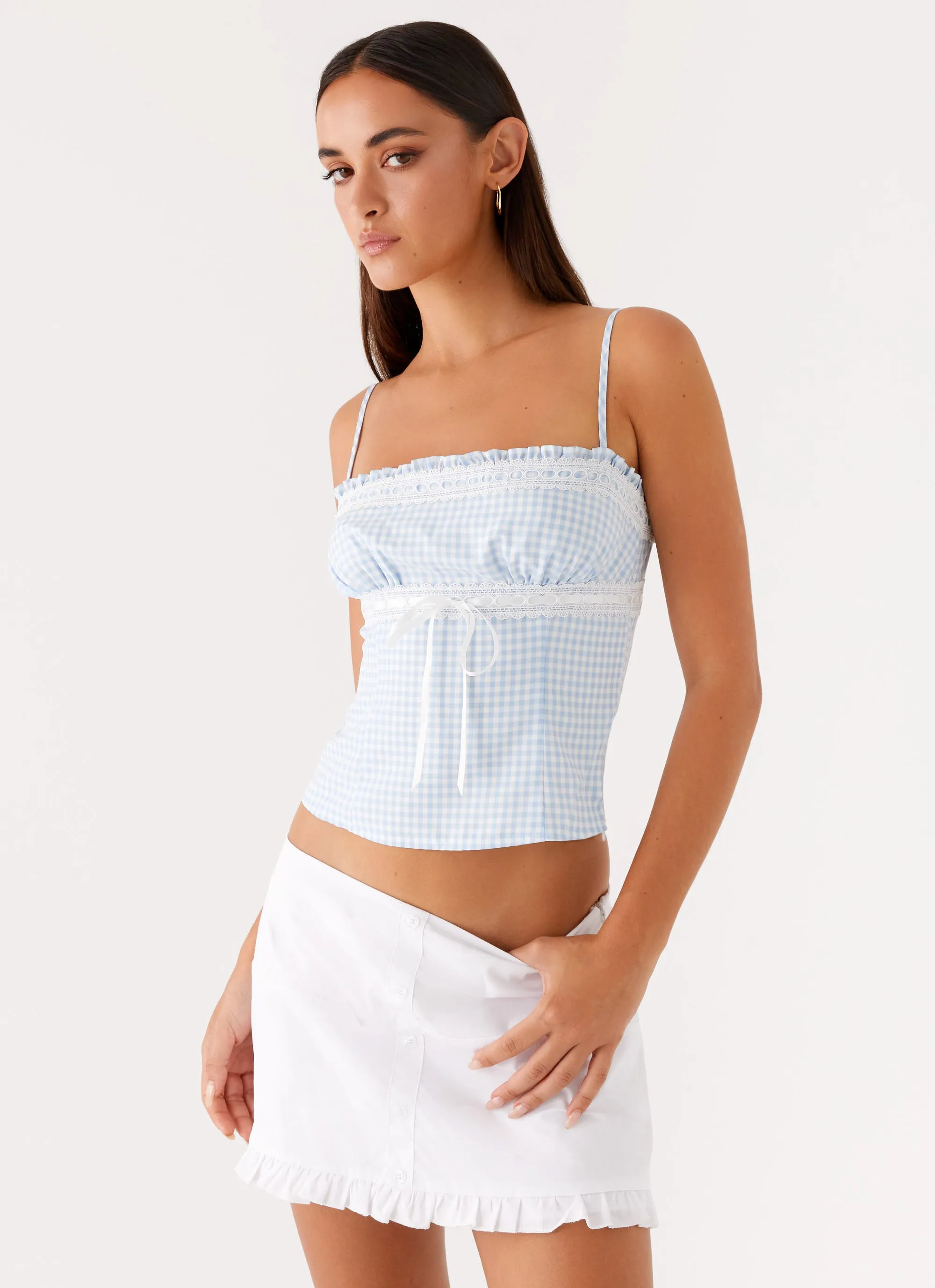 Opaque finish Bristol Mini Skirt - White