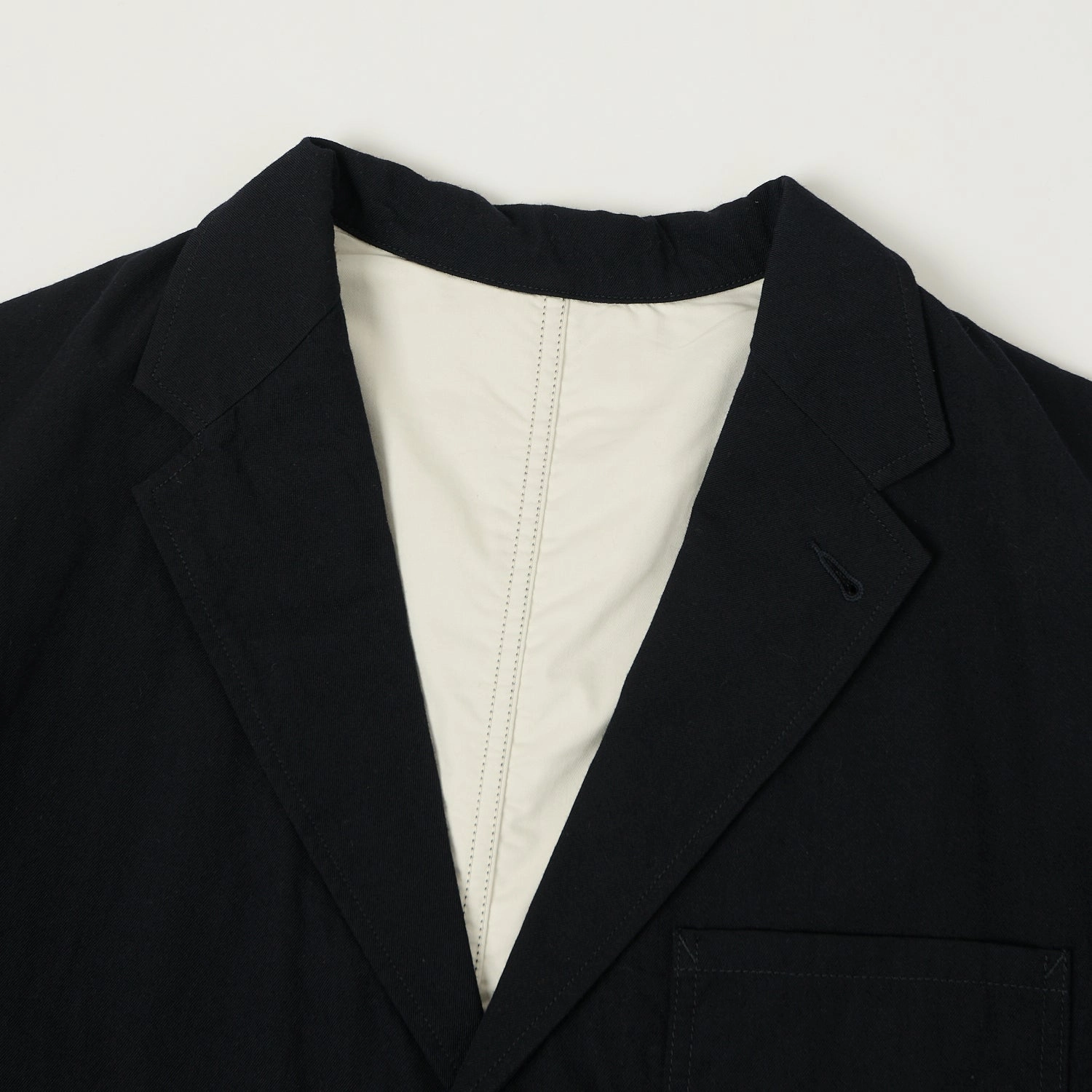 EcoFriendly Dye Nanamica Wool Gabardine Club Jacket - Dark Navy