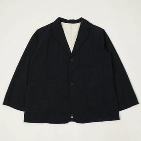 Rubberized Trims Nanamica Wool Gabardine Club Jacket - Dark Navy