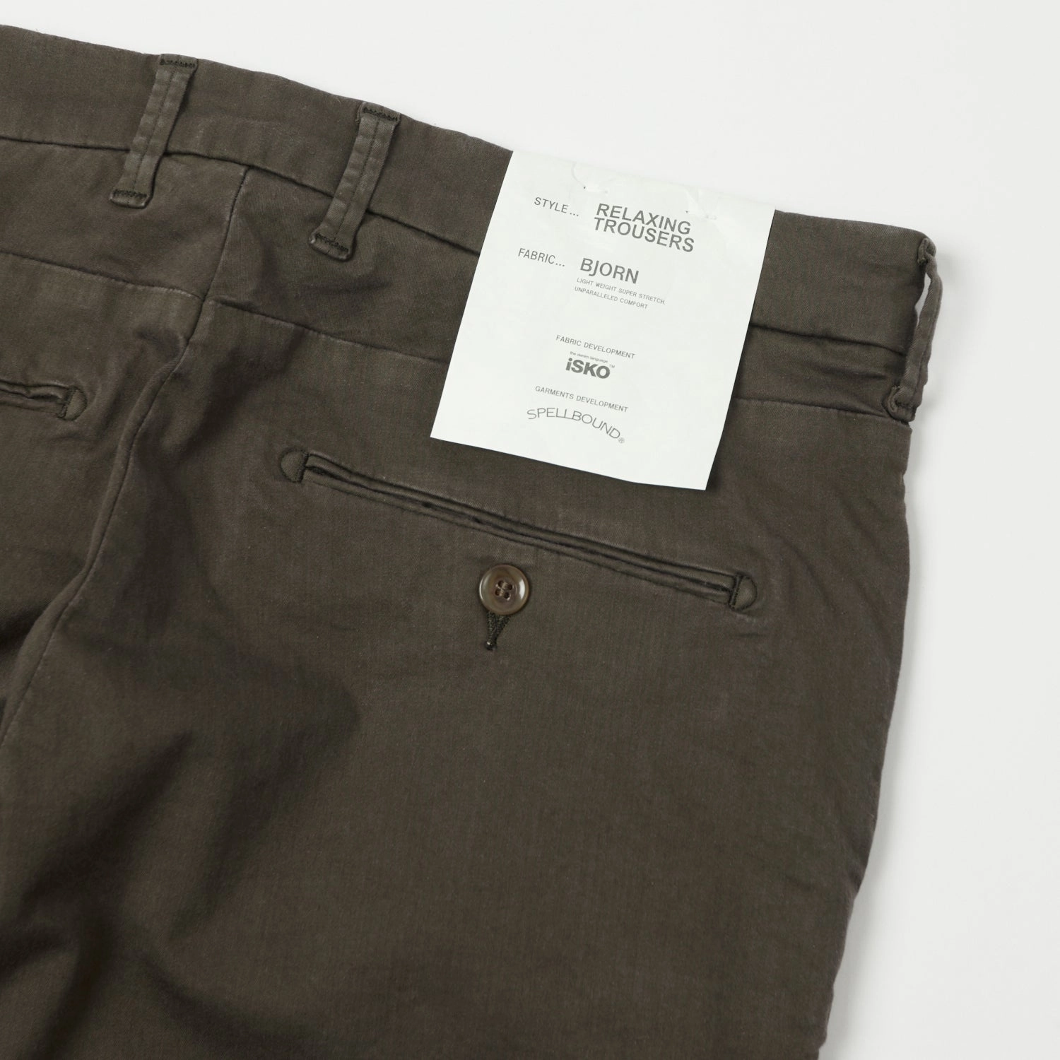 Spellbound Slim Tapered Stretch Chino - Dark Olive Fast Move Tailored Fit