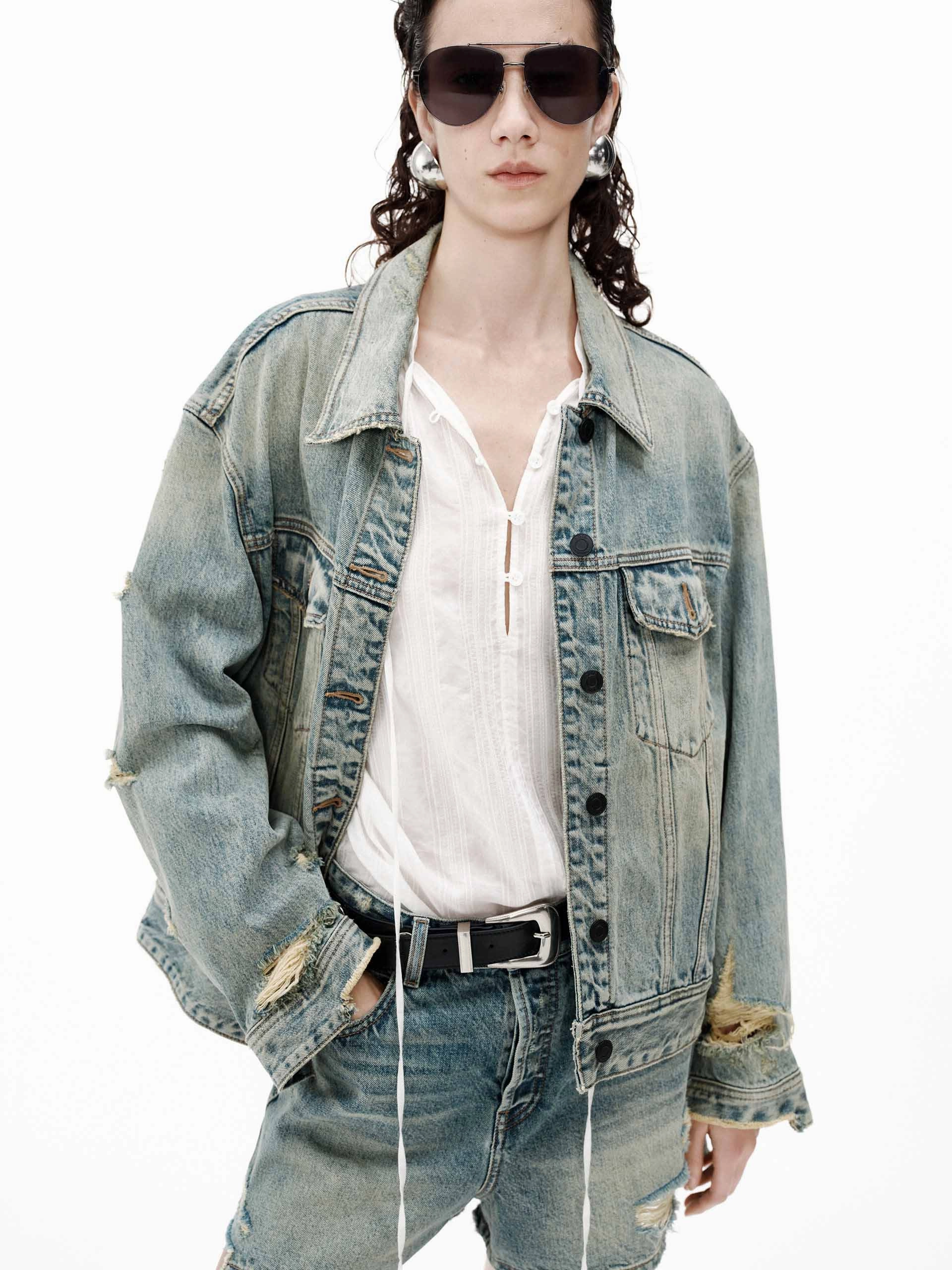 Daily Wear Distressed Cotton Jacket