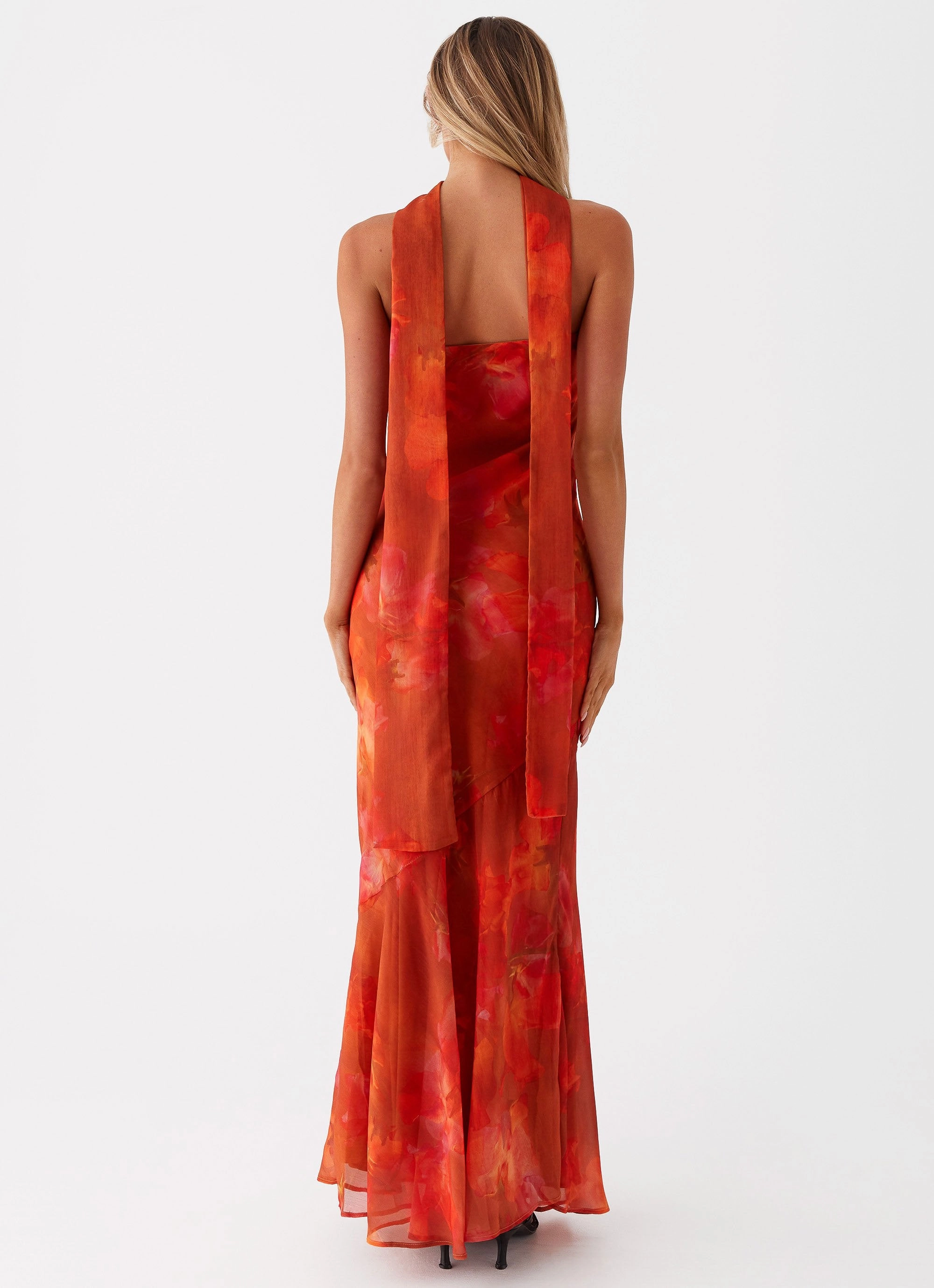 Light Base Under The Pagoda Maxi Dress - Amber