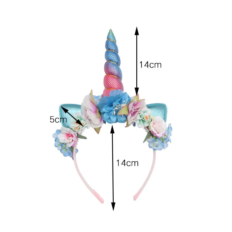 Unicorn Floral Headband