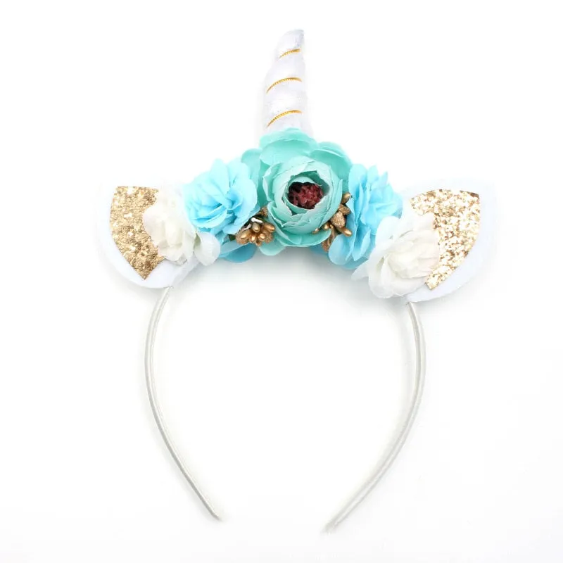 Unicorn Floral Headband