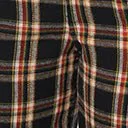 Unique Vintage 1930s Black & Auburn Plaid Thelma Suspender Pants