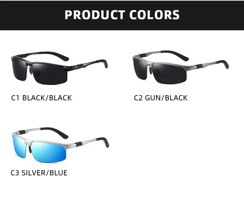 Unisex Cycling Pro Metal Polarized Sunglasses
