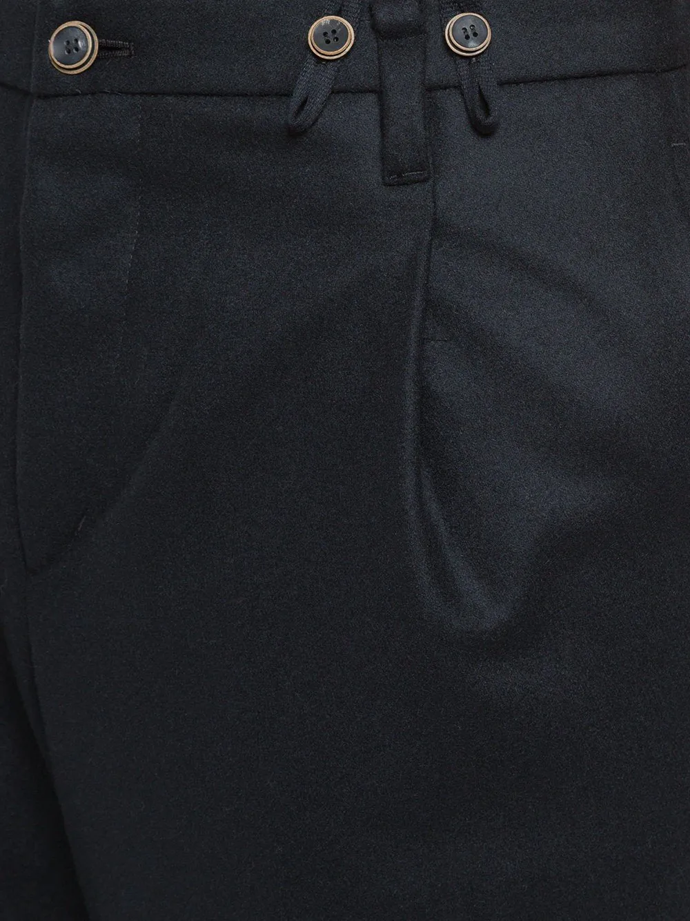 Unisex Wool Stretch Flannel Suspender Pants