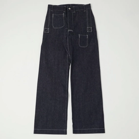 John Gluckow Lot. JG-01 Denim 'Netmakers' Trousers - Raw Compression Support Lining