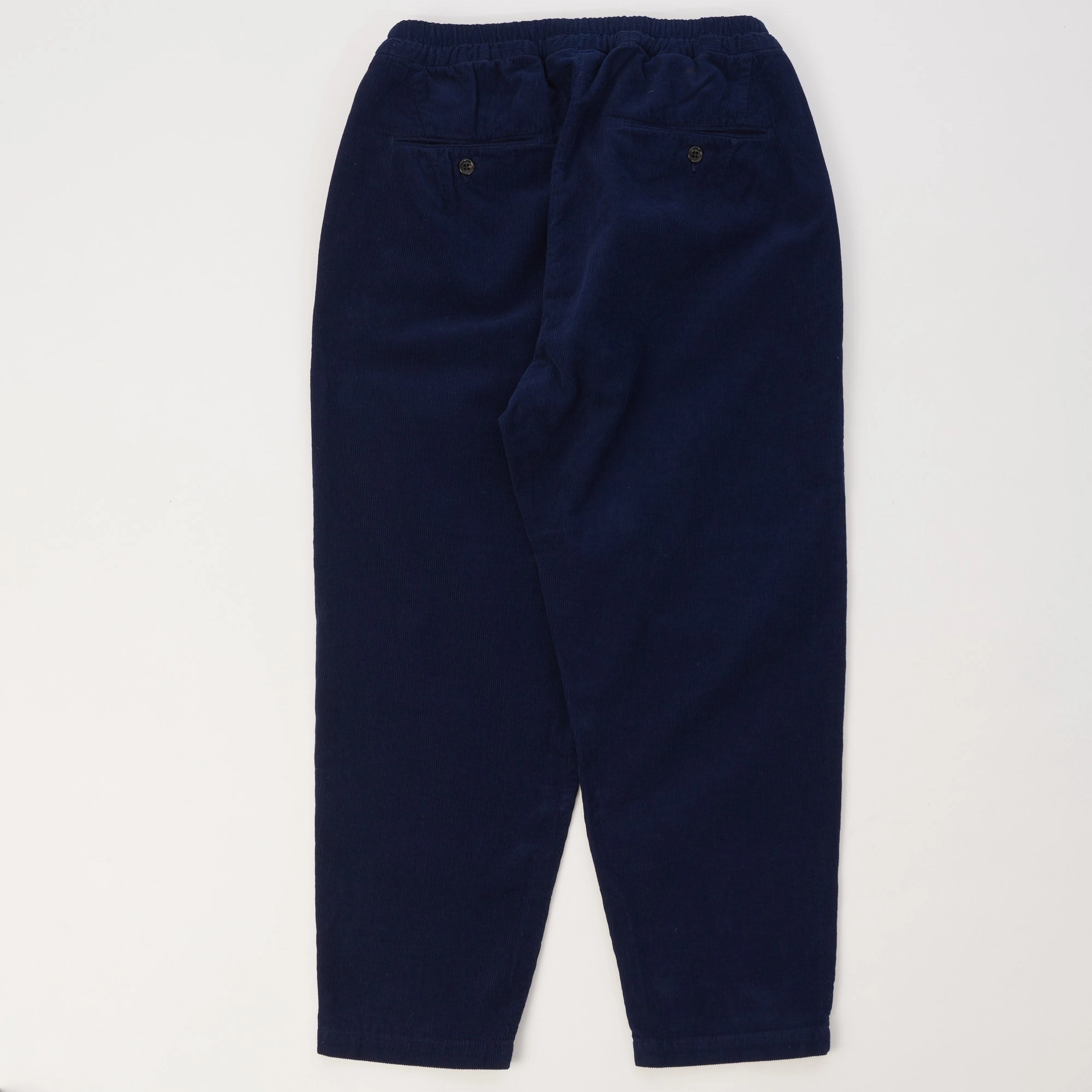 Spellbound Corduroy Wide Tapered Trouser - Navy LowProfileWaistband Bold Design