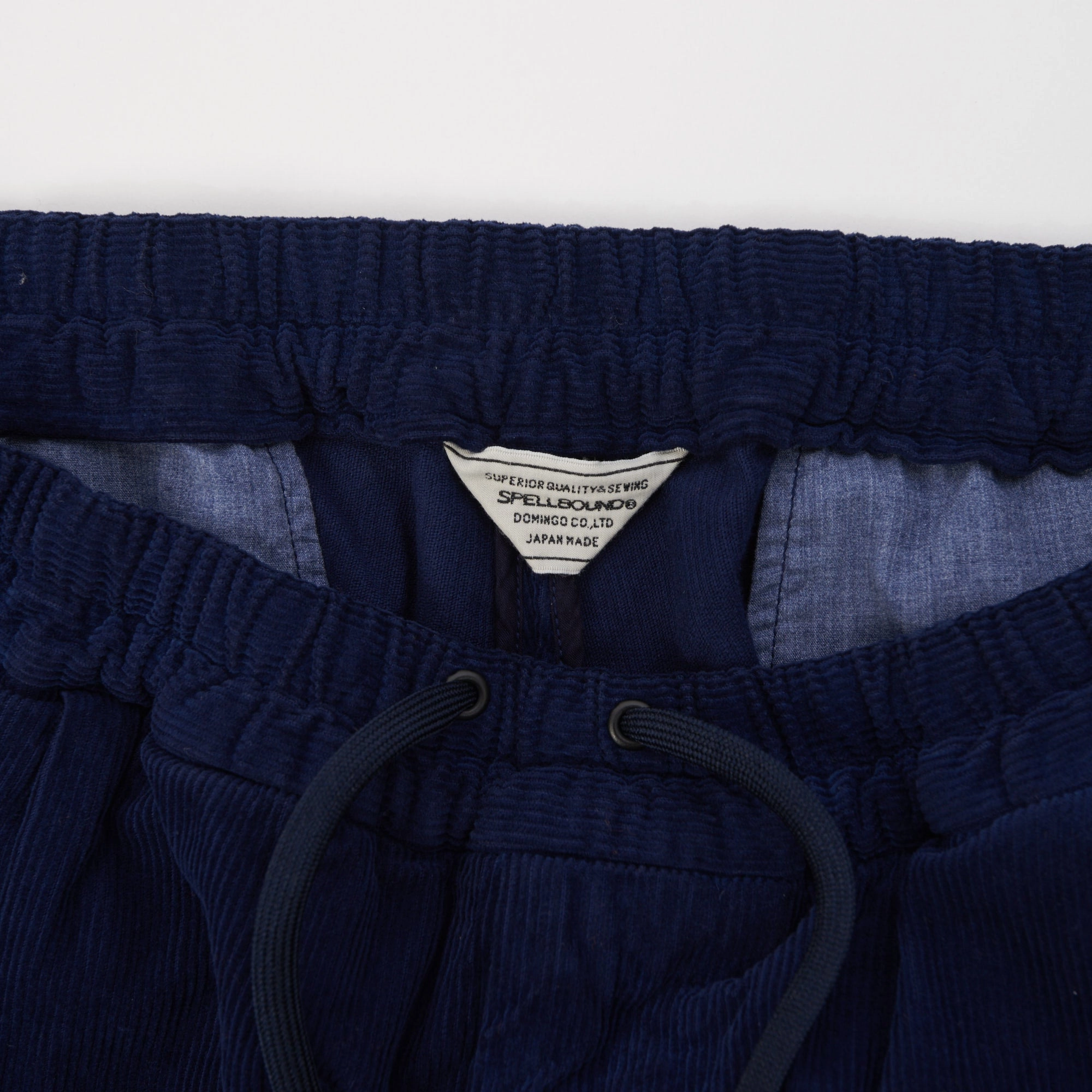 MachineWashable Spellbound Corduroy Wide Tapered Trouser - Navy