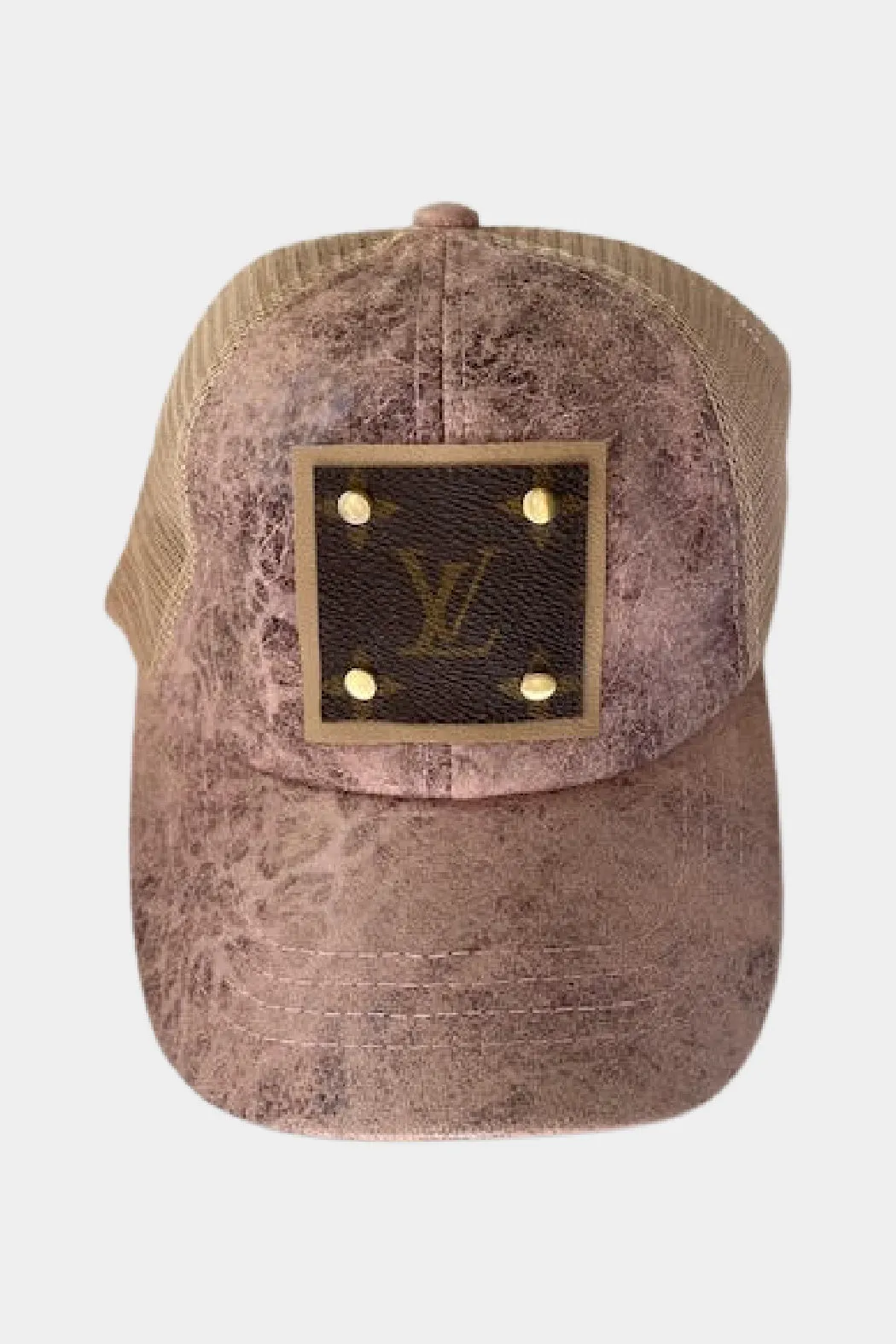 Up-Cycled Textured Suede Baseball Cap