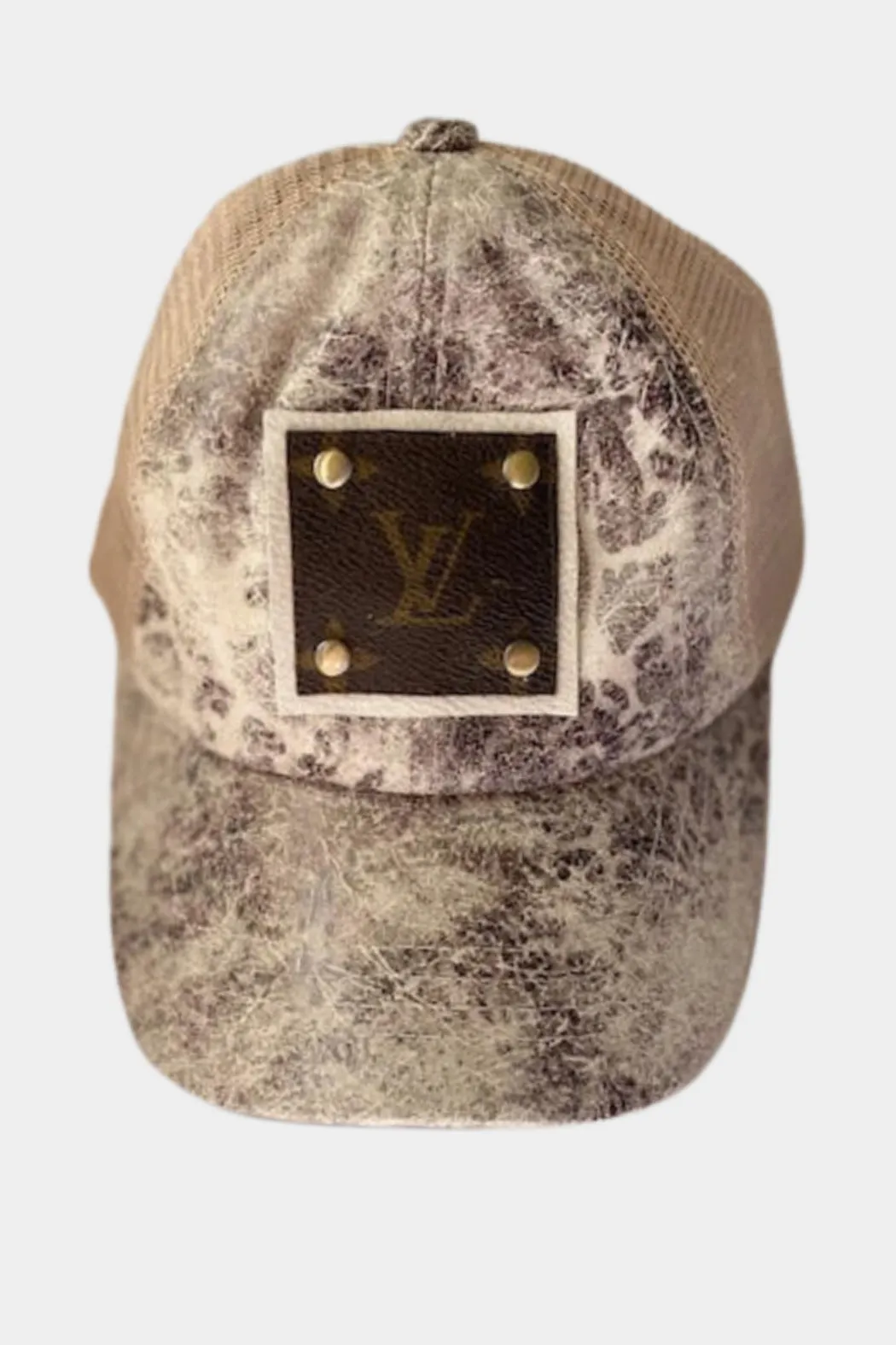 Up-Cycled Textured Suede Baseball Cap