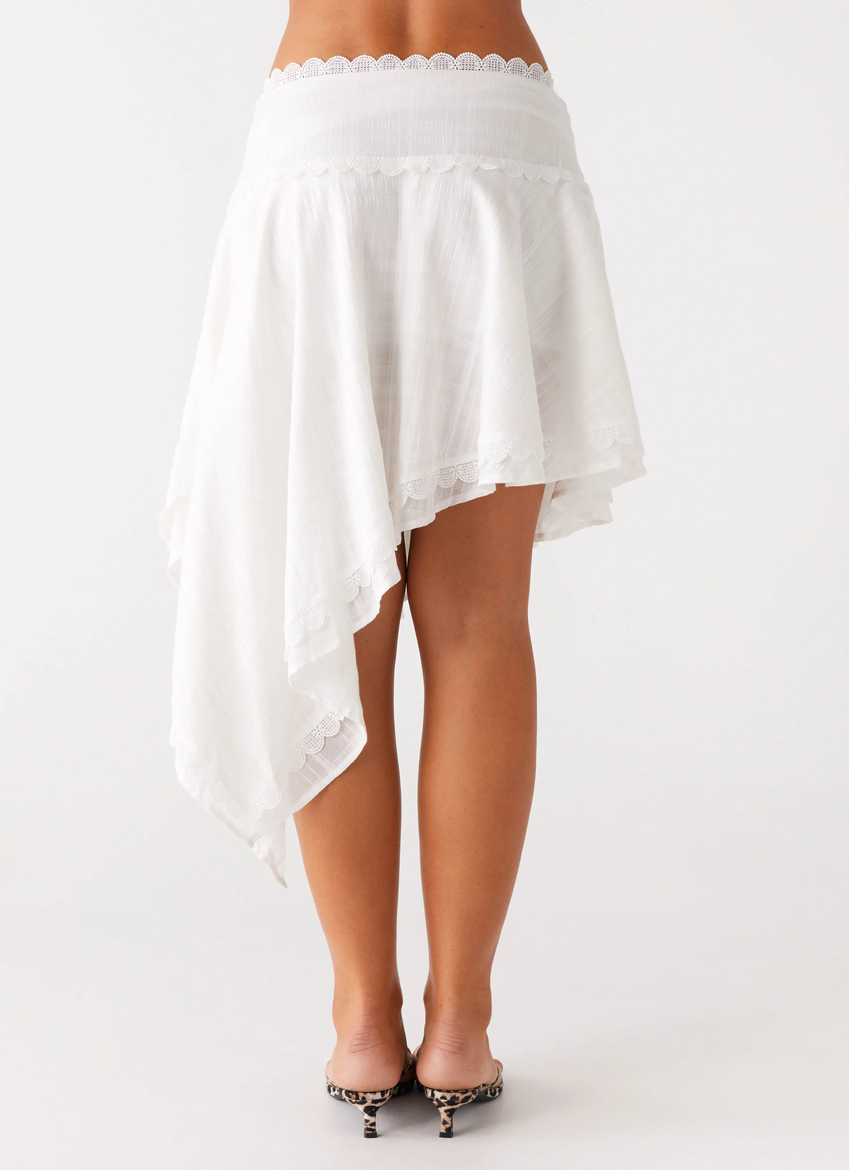 Clearwater Mist Midi Skirt - White Breathable fabric Tear Resistant