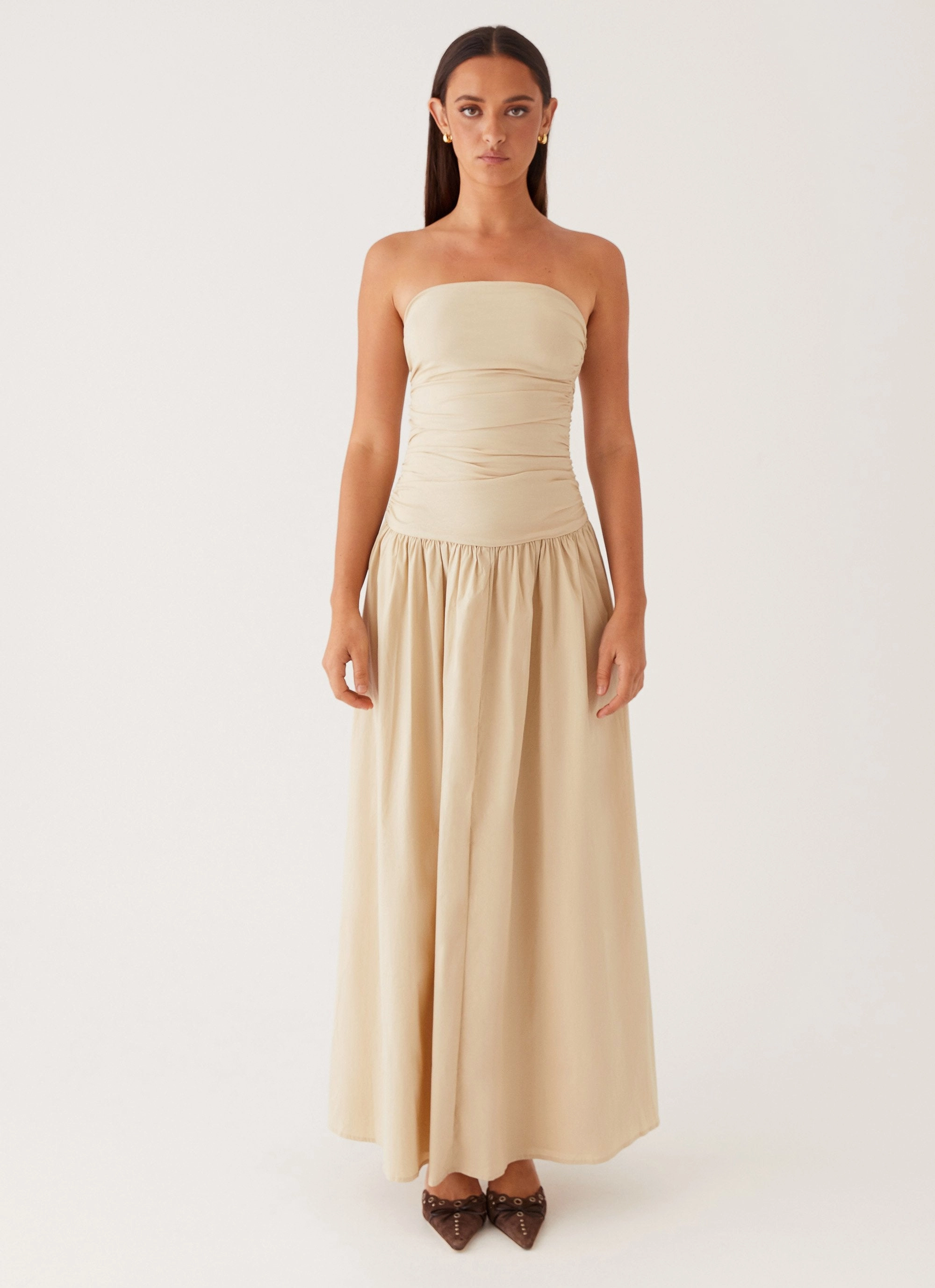 Carmel Maxi Dress - Ivory Chic Direction