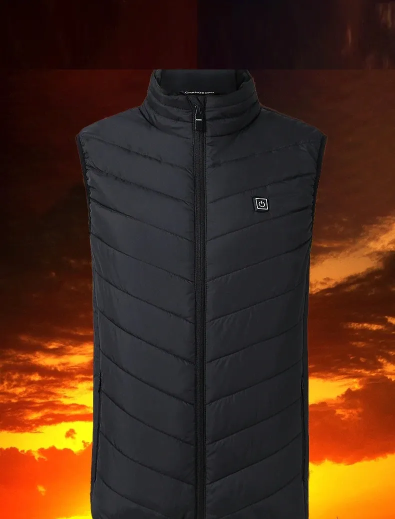 USB Electric Heated Jacket Rechargable Heated Jacket Intelligent  Warming Jacket