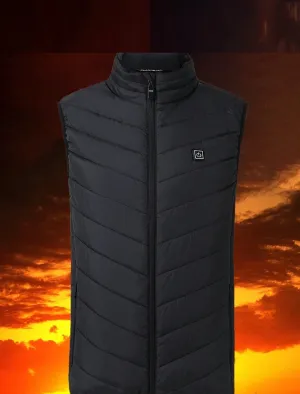 USB Electric Heated Jacket Rechargable Heated Jacket Intelligent  Warming Jacket