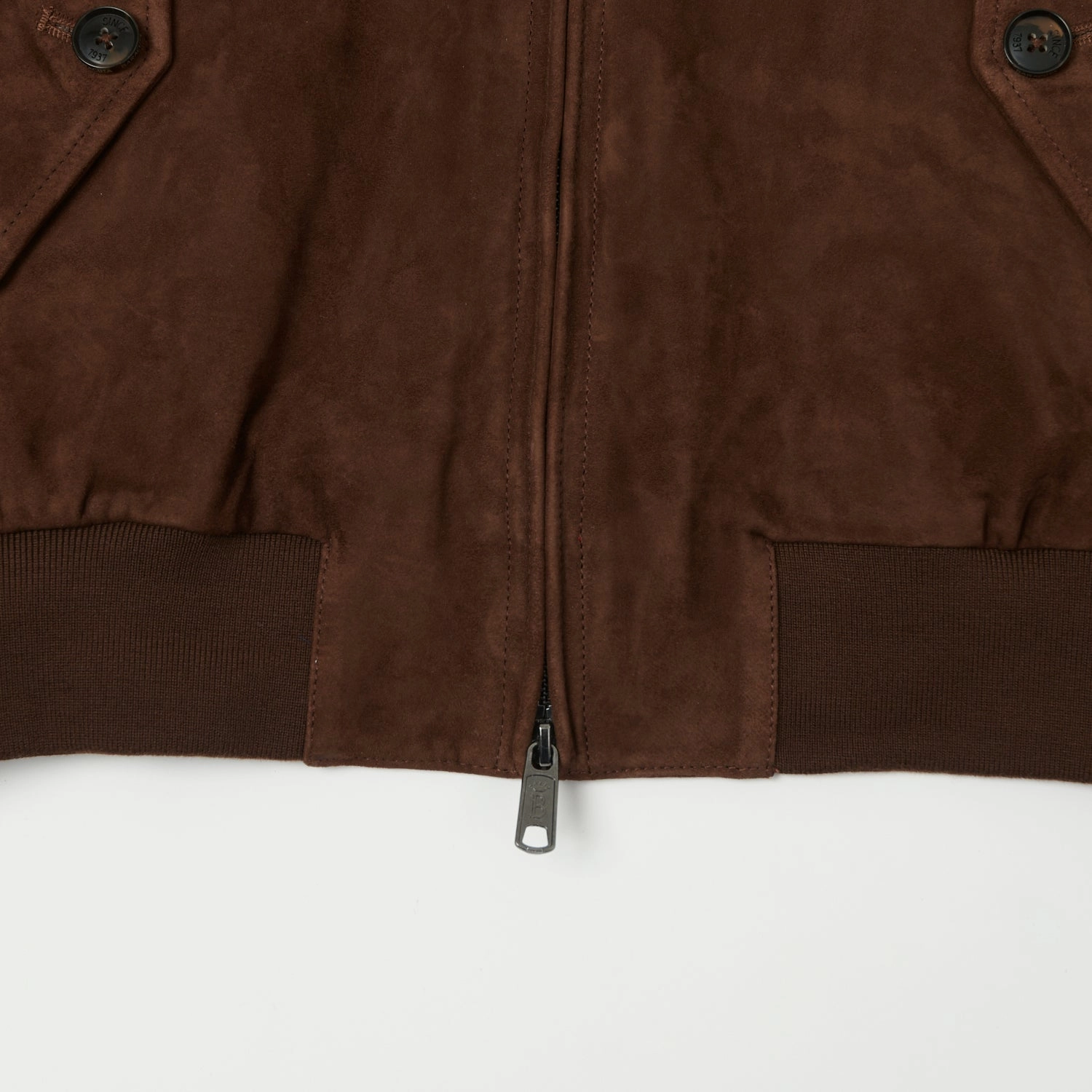 Baracuta G9 Suede Harrington Jacket - Chocolate Heavyweight Durability Anytime Outer Fit