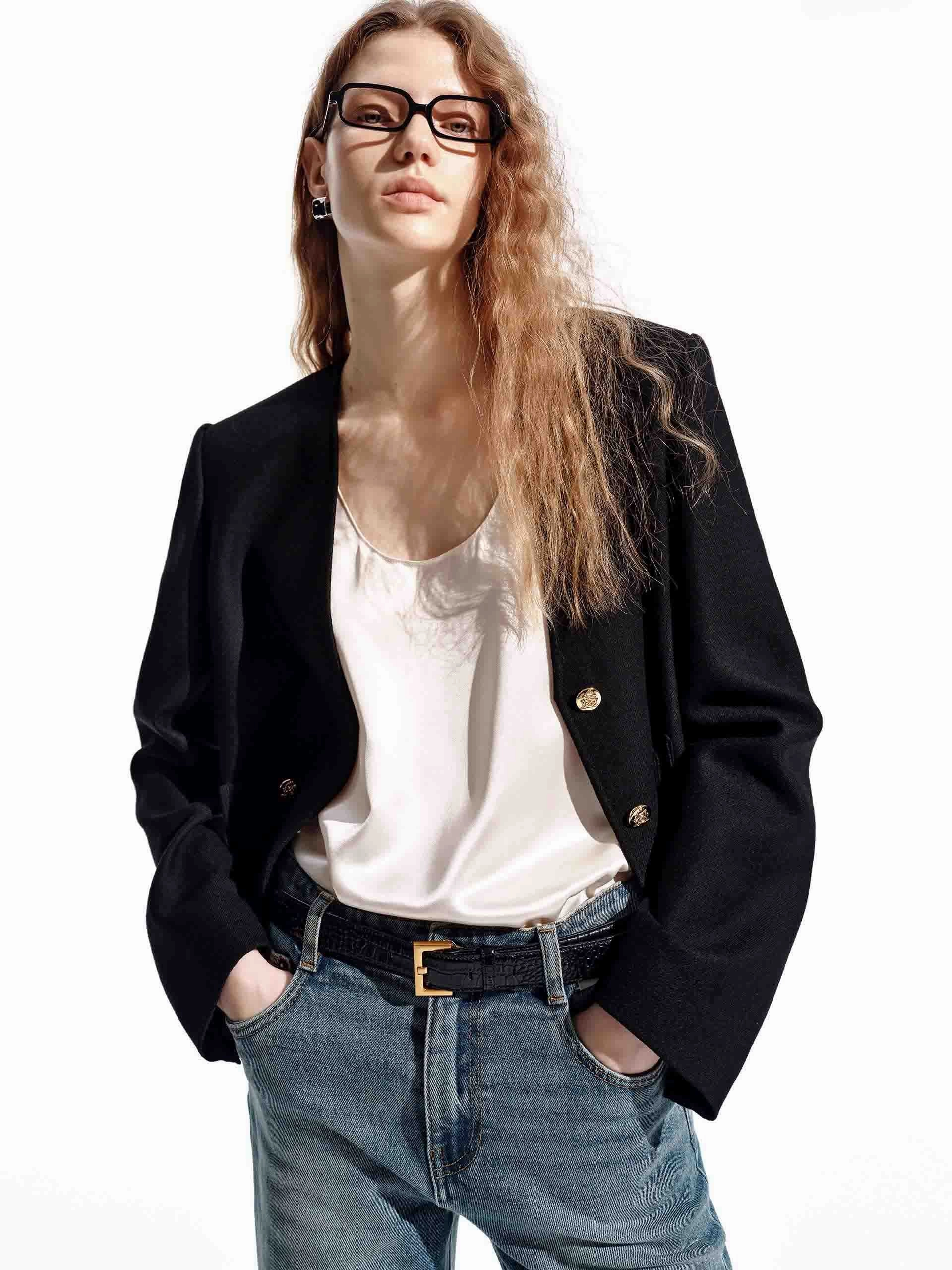 Adaptive Layering System V-neck Wool Jacket